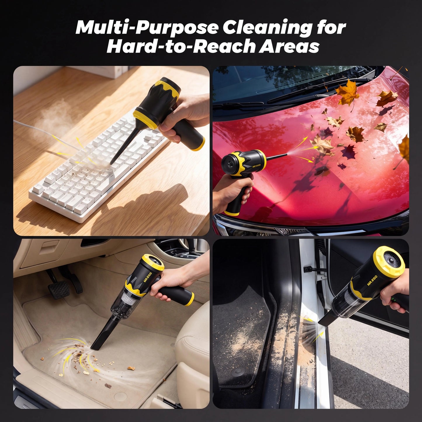 MR.EGO G2 Cordless Car Vacuum 4-in-1