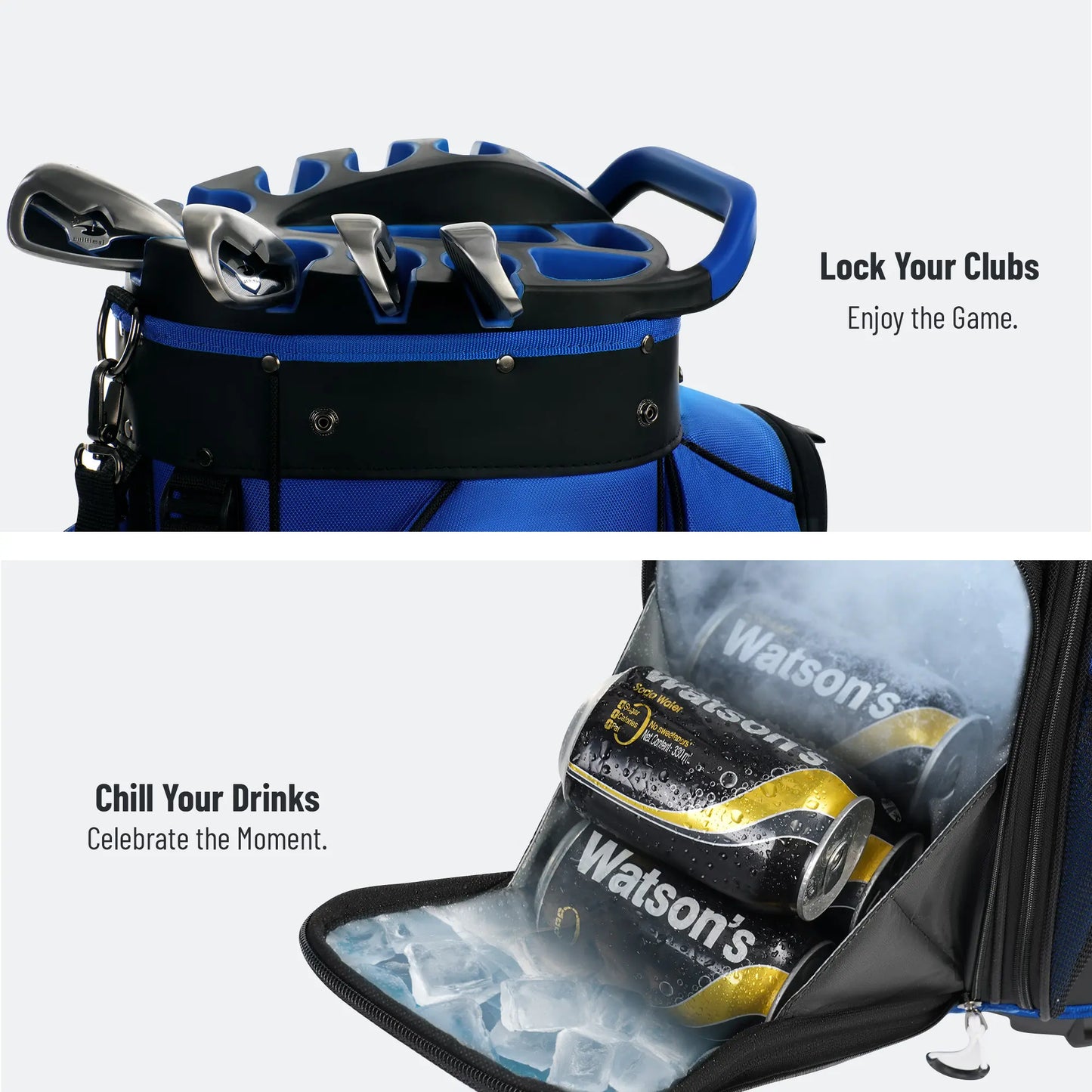 Golf Cart Bag 14-Way with Rain Cover