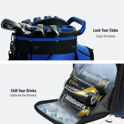 Golf Cart Bag 14-Way with Rain Cover