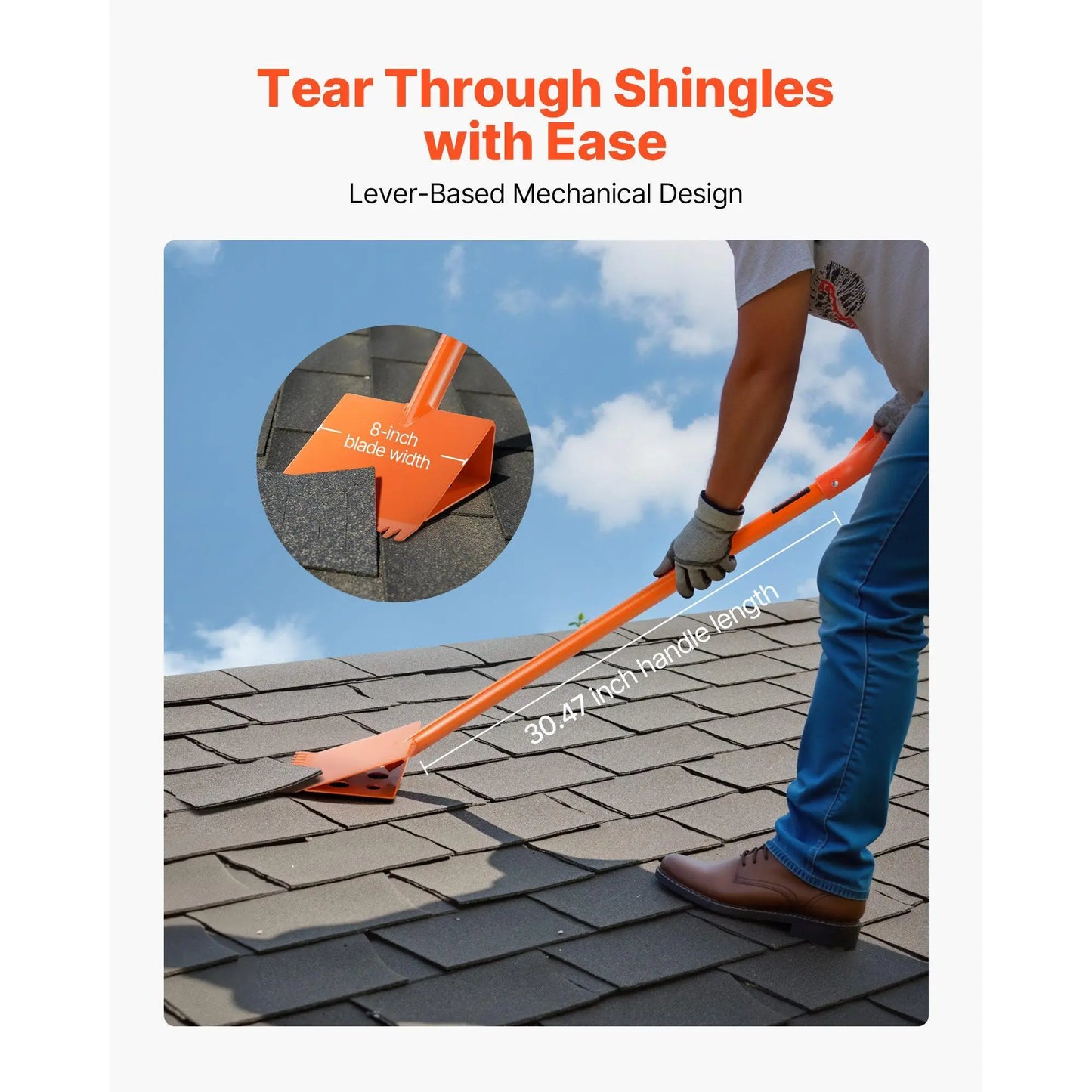 Shingle Shovel 4-Pack – Roof Ripper & Shingle Removal Tool