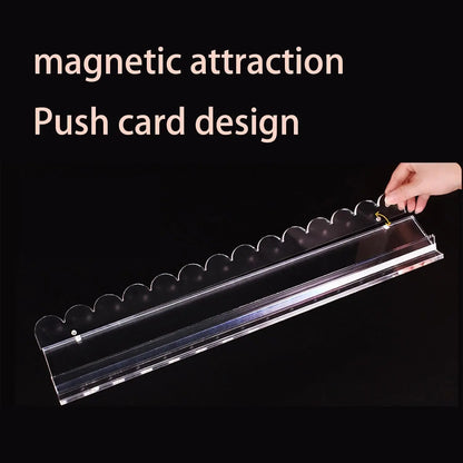 Acrylic Mahjong Racks with Pushers – 4-Piece Crystal Clear Set