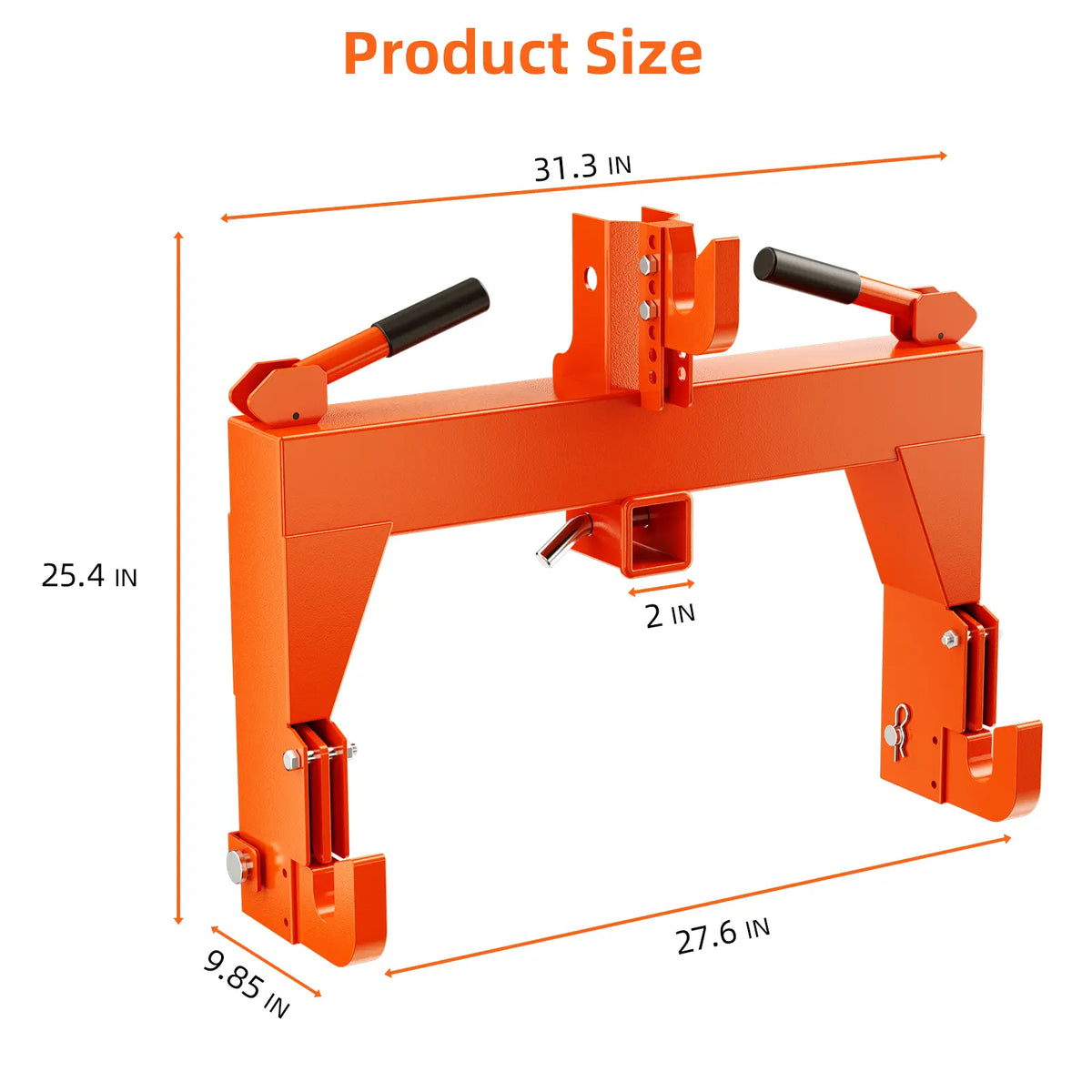 3-Point Quick Hitch Adapter 3000 lbs | Cat 1 & 2