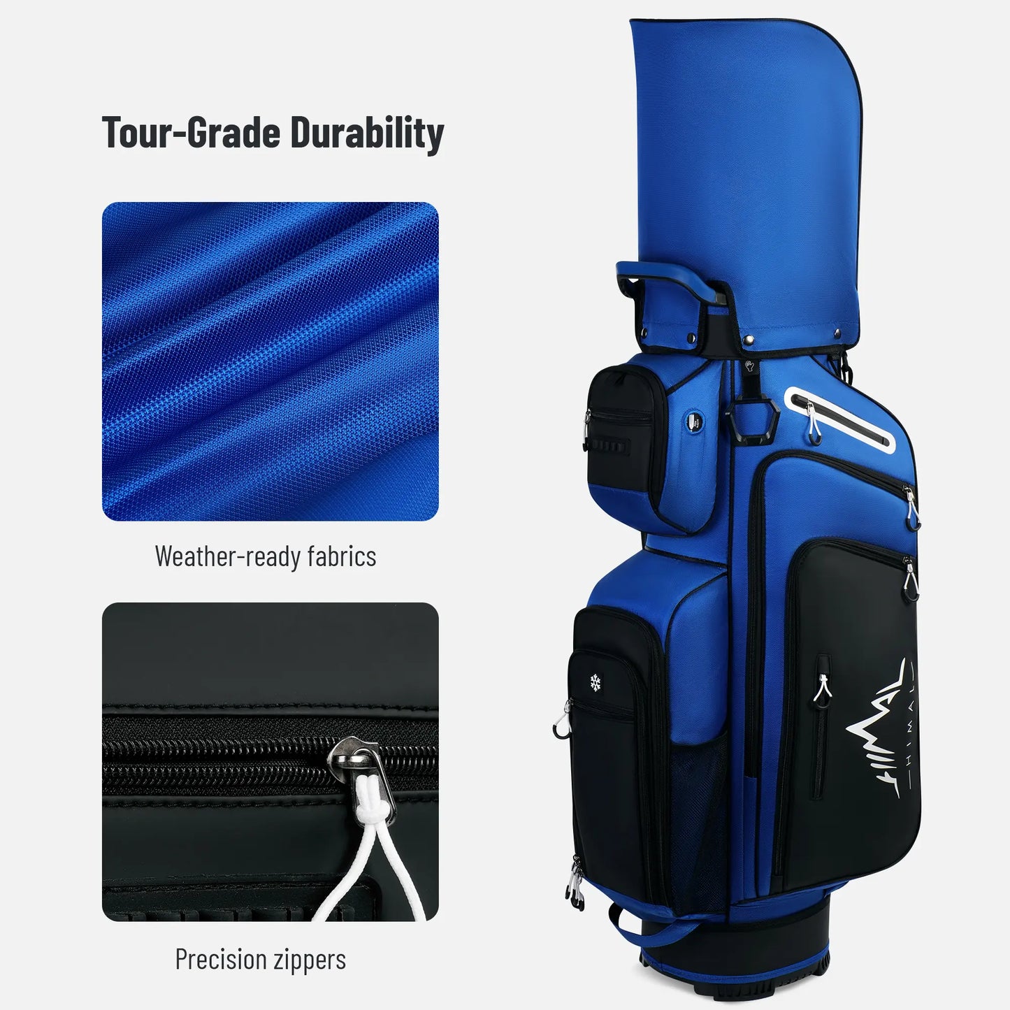 Golf Cart Bag 14-Way with Rain Cover