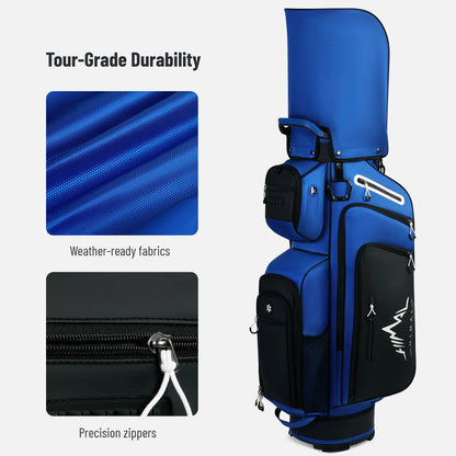Golf Cart Bag 14-Way with Rain Cover