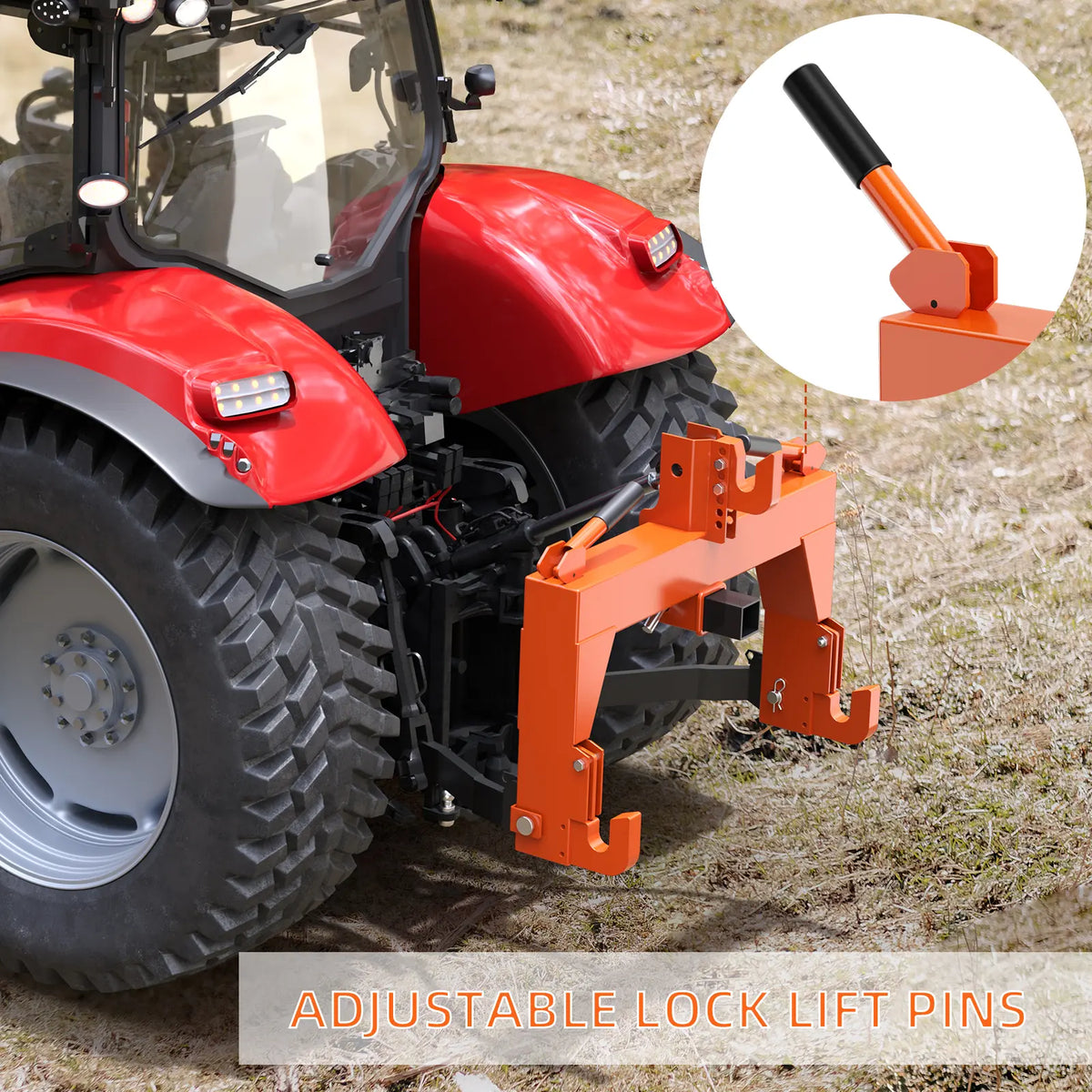 3-Point Quick Hitch Adapter 3000 lbs | Cat 1 & 2