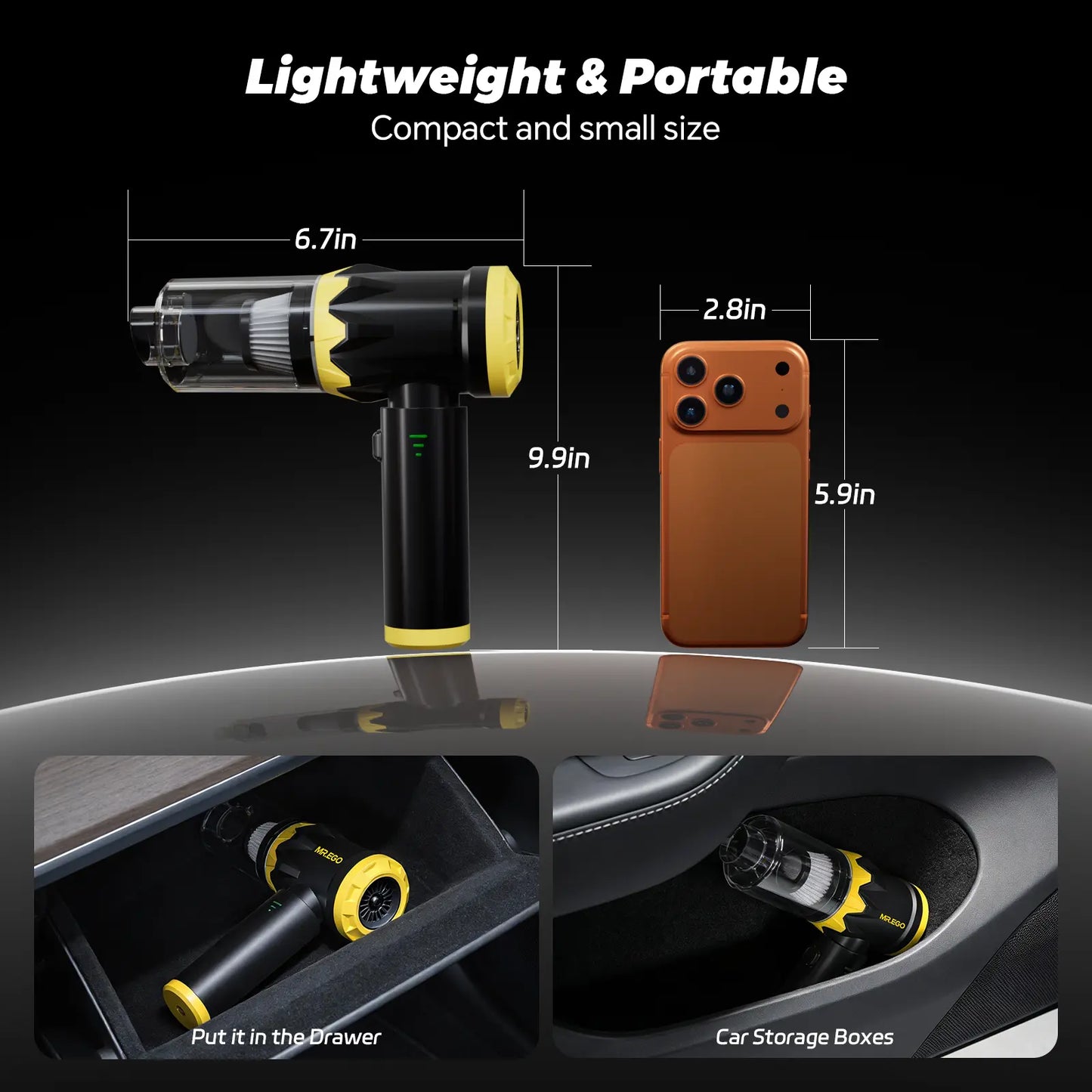 MR.EGO G2 Cordless Car Vacuum 4-in-1