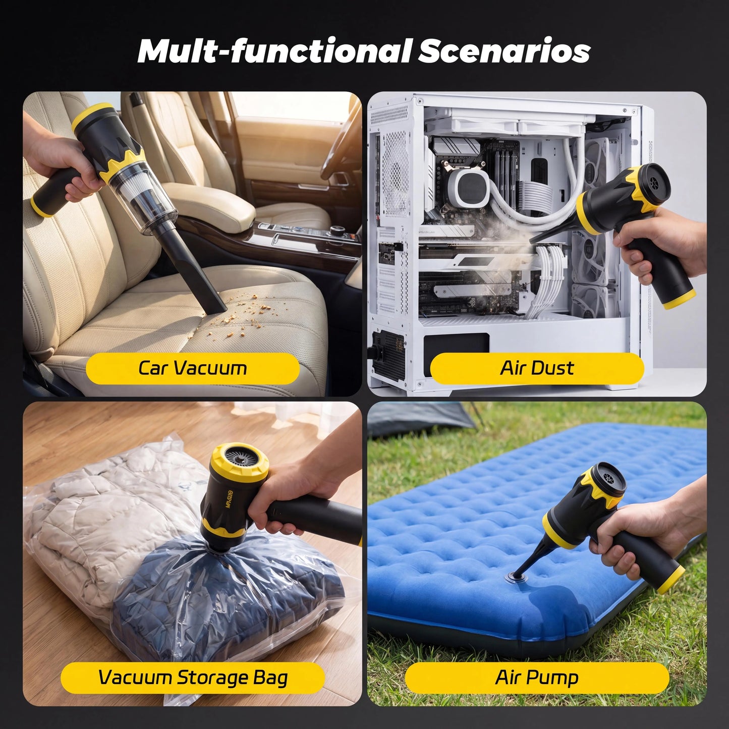MR.EGO G2 Cordless Car Vacuum 4-in-1