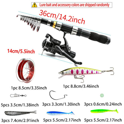 Fishing Rod & Reel Combo Set