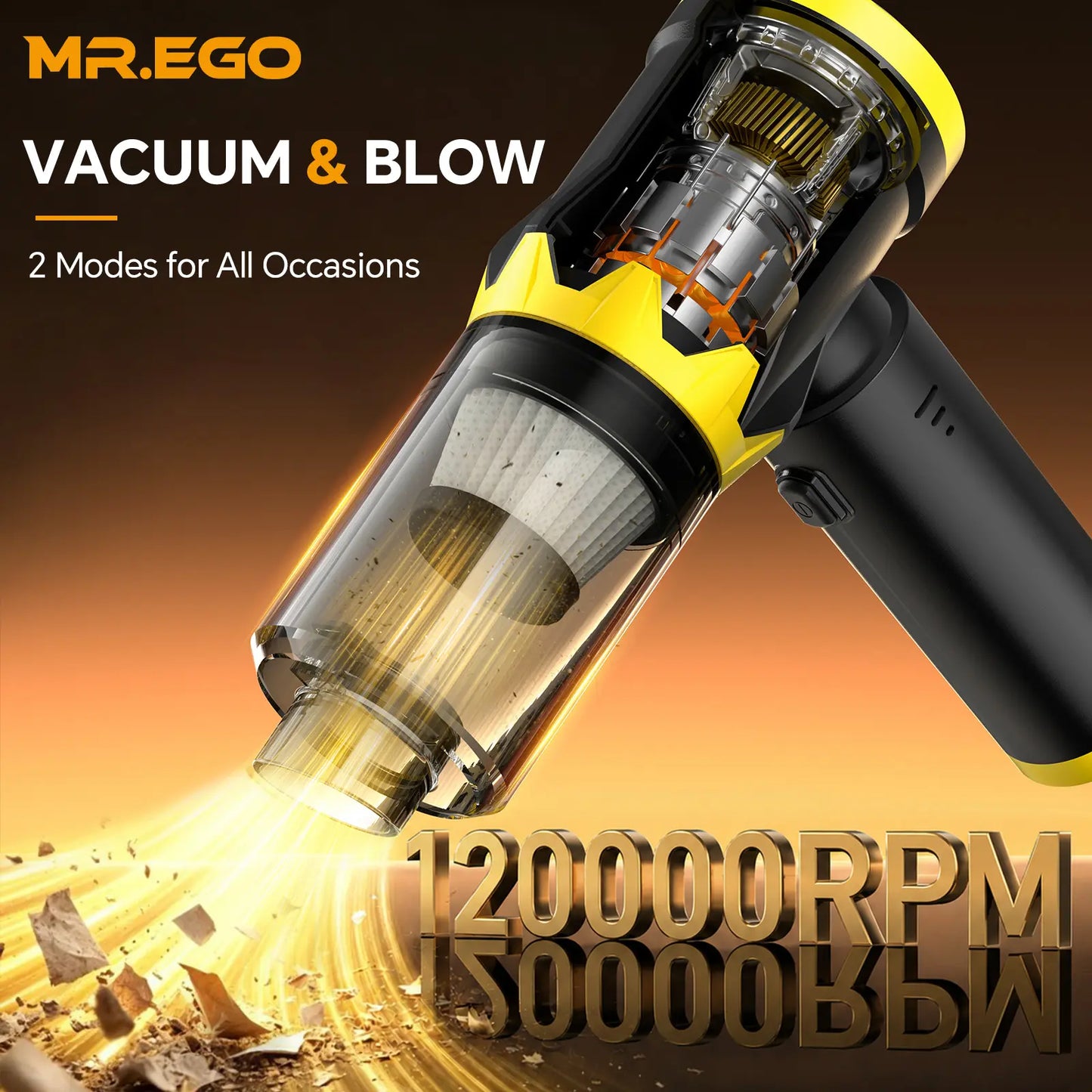 MR.EGO G2 Cordless Car Vacuum 4-in-1